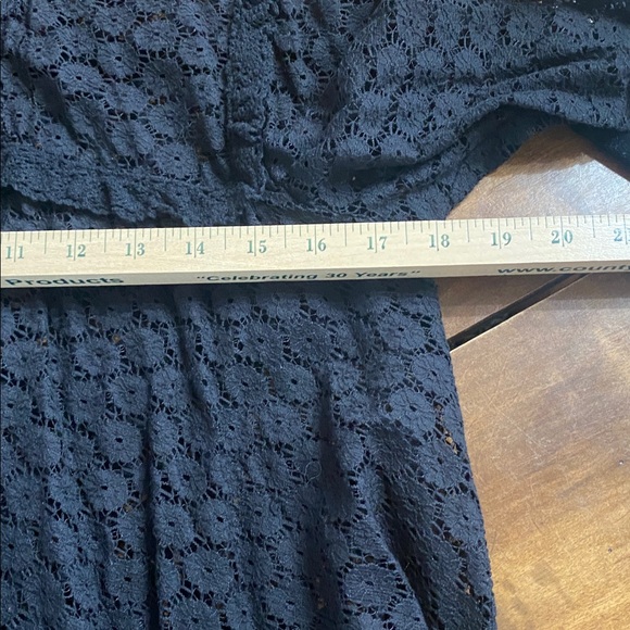 Free People Black Floral Lace Top Size small - Picture 10 of 13